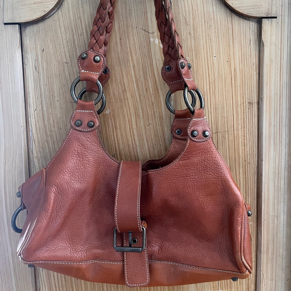 Roots leather shoulder bag - vintage
